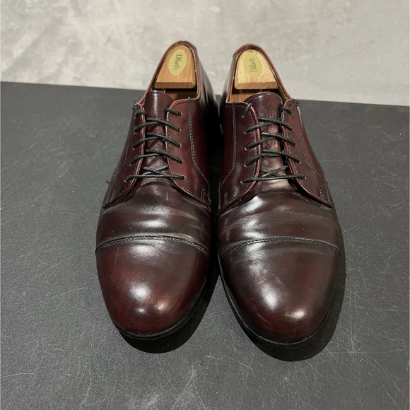 Cole Haan Dress Shoes Mens Size 11 D Oxblood Cap Toe Derby Made in USA main image 5